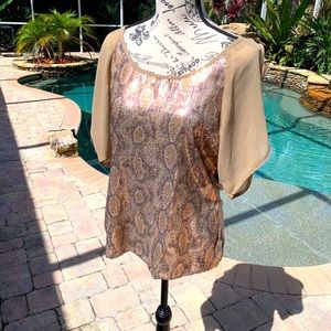 Snake sequined Cache blouse